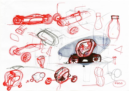 Renault Twizy Z.E. Concept, 2009 - Design Sketch