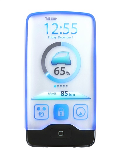 Honda Micro Commuter, 2011 - Smartphone display