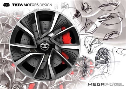 Tata Megapixel, 2012 - Wheel Design Sketch