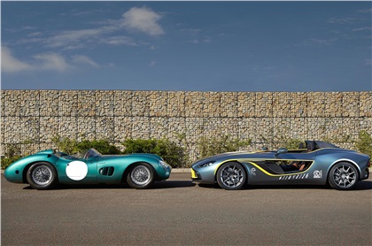 Aston Martin CC100 Speedster (2013) and DBR1 (1959)