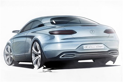 Mercedes-Benz S-Class Coupe, 2013 - Design Sketch