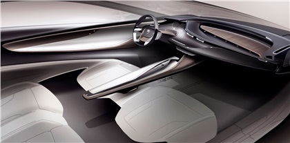 Opel Monza, 2013 - Interior Design Sketch