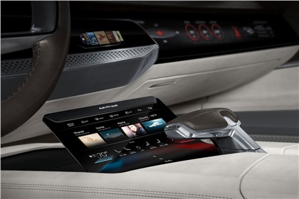 Audi Prologue Concept, 2014 - Interior - Center Tunnel - Touch Display