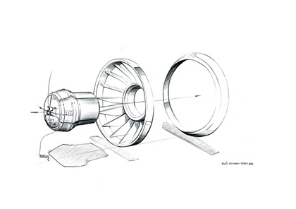 Audi TT offroad, 2014 - Interior Design Sketch