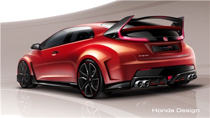 Honda Civic Type R Concept, 2014 - Design Sketch