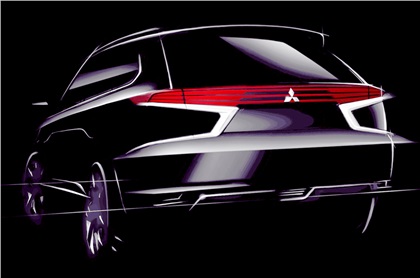 Mitsubishi Outlander PHEV Concept-S, 2014 - Design Sketch