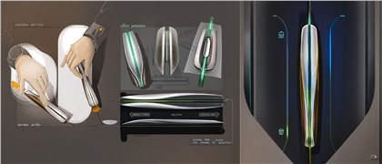 GAC i-Lounge Concept, 2015 - Interior Design Sketch by Daria Protsenko