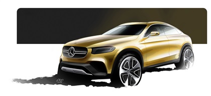 Mercedes-Benz Concept GLC Coupé, 2015 - Design Sketch
