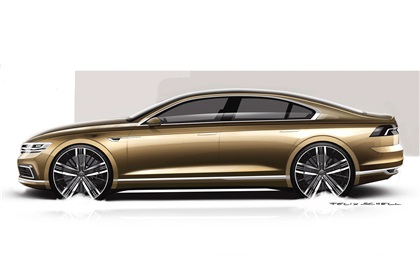 Volkswagen C Coupe GTE Concept, 2015 - Design Sketch
