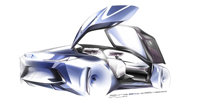 BMW Vision Next 100 Concept, 2016 - Design Sketch