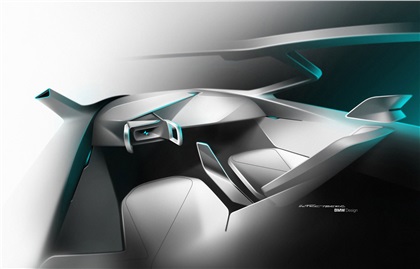 BMW Vision Next 100 Concept, 2016 - Interior Design Sketch