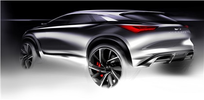 Infiniti QX Sport Inspiration Concept, 2016 - Design Sketch