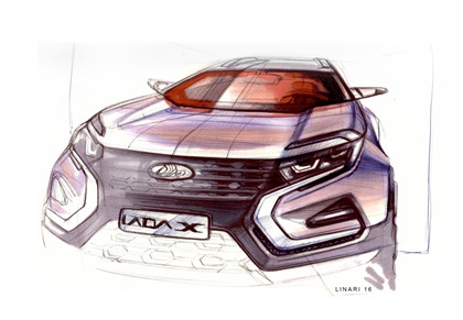 Lada XCODE Concept, 2016 - Design Sketch