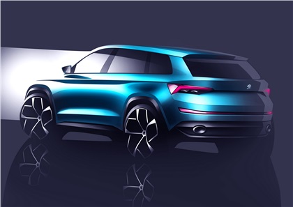 Skoda VisionS Concept, 2016 - Design Sketch