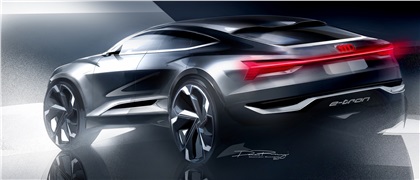 Audi E-Tron Sportback Concept, 2017 - Design Sketch