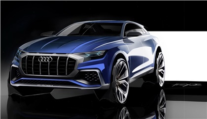 Audi Q8 concept, 2017 - Design Sketch