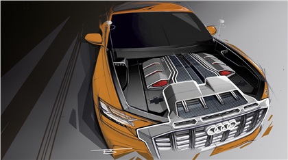 Audi Q8 Sport Concept, 2017 - Design Sketch