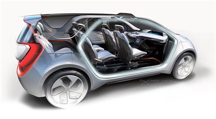 Chrysler Portal Concept, 2017 - Interior Design Sketch