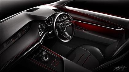 Mazda Kai Concept, 2017 - Interior Design Sketch