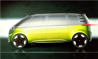 Volkswagen I.D. Buzz Concept, 2017 - Design Sketch
