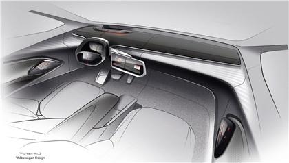 Volkswagen I.D. CROZZ II Concept, 2017 - Design Sketch - Interior