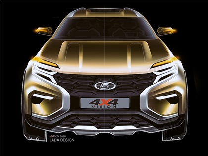 Lada 4x4 Vision, 2018 - Design Sketch by Vasiliy Markin