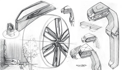 Renault EZ-GO Concept, 2018 - Design Sketches by Andrey Basmanov