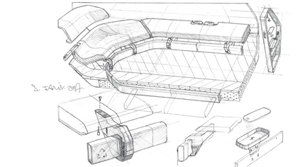 Renault EZ-GO Concept, 2018 - Design Sketch