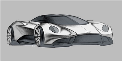 Aston Martin Vanquish Vision Concept, 2019 - Design Sketch