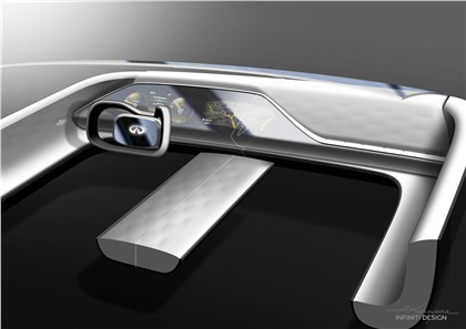 Infiniti QX Inspiration Concept, 2019 - Design Sketch - Interior
