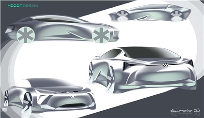 Hozon Neta Eureka 03 Concept, 2020 - Design Sketch 