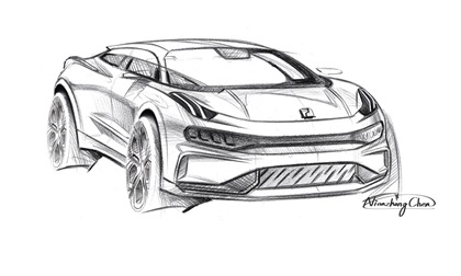 Lynk & Co Zero Concept, 2020 - Design Sketch