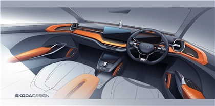 Skoda VISION IN Concept, 2020 - Design Sketch - Interior