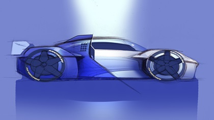 Porsche Mission R, 2021 – Design sketch