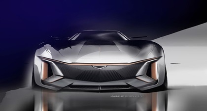 Cadillac CELESTIQ – Design Sketch by Magalie Debellis, 2017