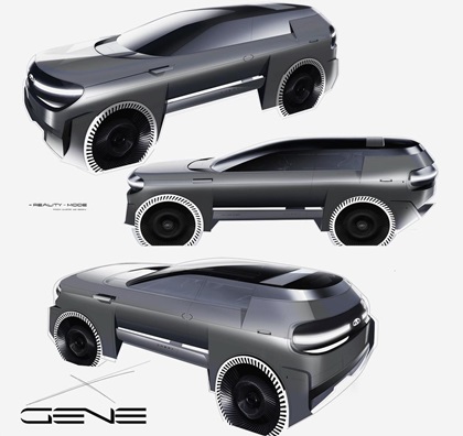 Chery Gene Concept, 2022 – Design Sketch