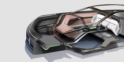 Lincoln Model L100 Concept, 2022 – Design Sketch – Interior
