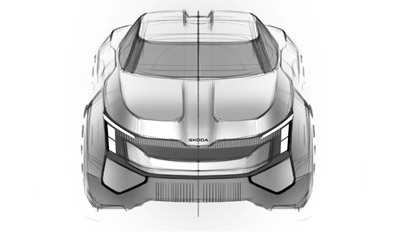 Skoda Vision 7S Concept, 2022 – Design Sketch