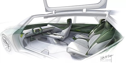Buick Proxima Concept, 2023 – Design Sketch – Interior