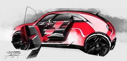Mazda Vision X-Compact Concept, 2025 – Design Sketch by Ryoma Makino