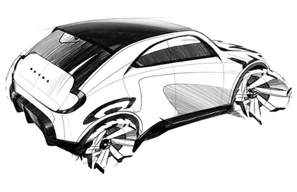 Mazda Vision X-Compact Concept, 2025 – Design Sketch by Ryoma Makino