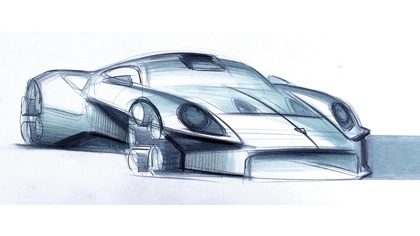 Porsche Mission S, Vision Model, 2026 – Design Sketch