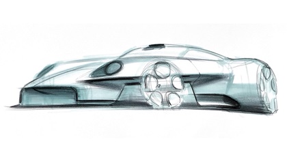 Porsche Mission S, Vision Model, 2026 – Design Sketch