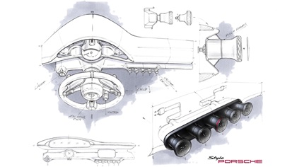 Porsche Mission S, Vision Model, 2026 – Design Sketch – Interior