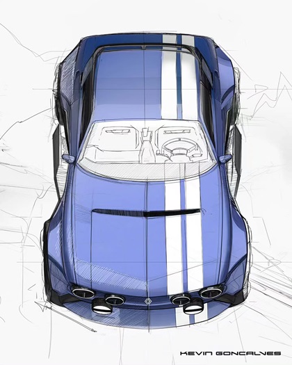 Renault 8 Gordini Concept, 2026 – Design Sketch by Kevin Goncalves