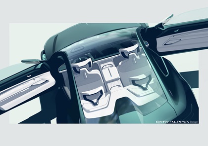 Vision BMW Alpina Concept, 2026 – Design Sketch – Interior