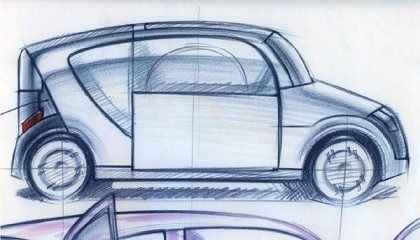Fiat Ecobasic Concept, 2000 - Design Sketch