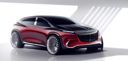 Mercedes-Maybach EQS Concept, 2021 – Design sketch