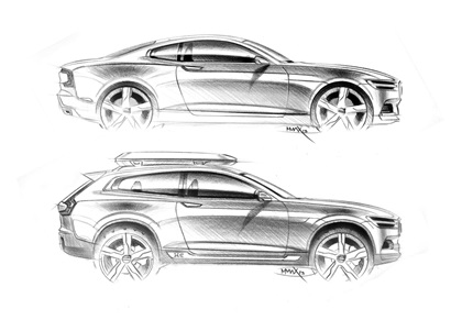 Volvo Concept Coupe and Concept XC Coupe Design Sketches