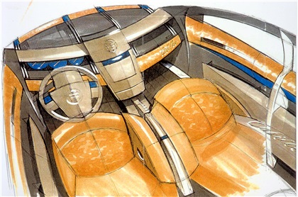 Cadillac Imaj Concept, 2000 - Interior Design Sketch